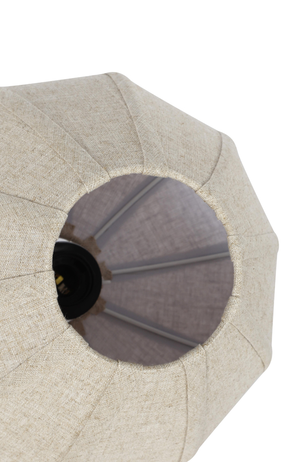 Light & Living Hanglamp 10L 144x49x97,5 cm HUXI hout prnt d bruin+linnen nt