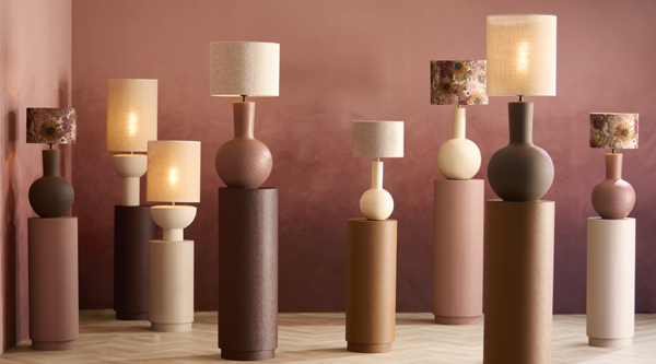 Light & Living Zuil Ø30x80 cm ALURIA mat oud roze