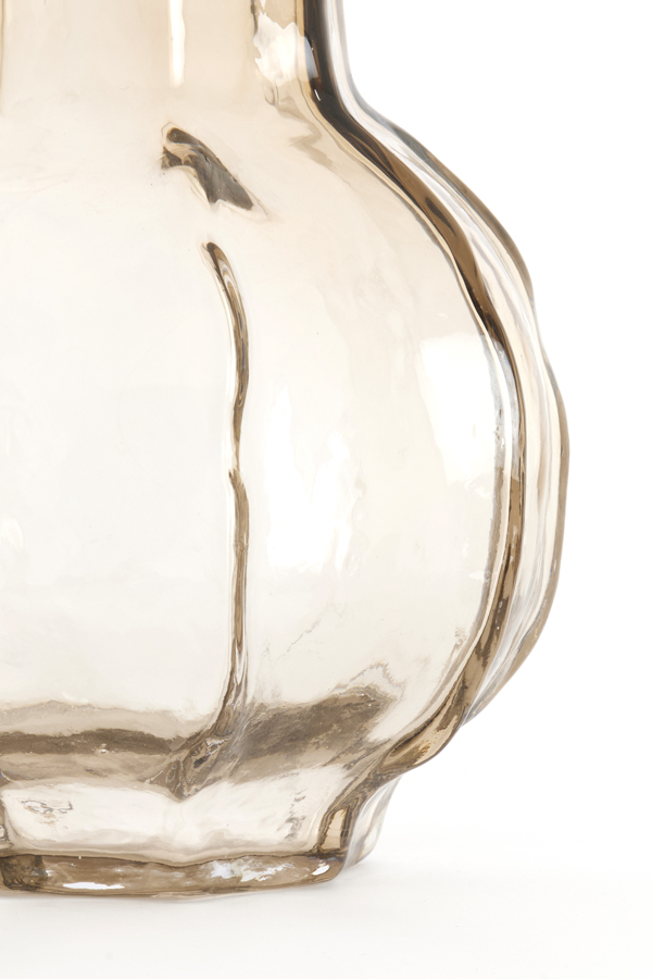 Light & Living Vaas Ø27x26 cm TEJEDA glas transparant licht bruin