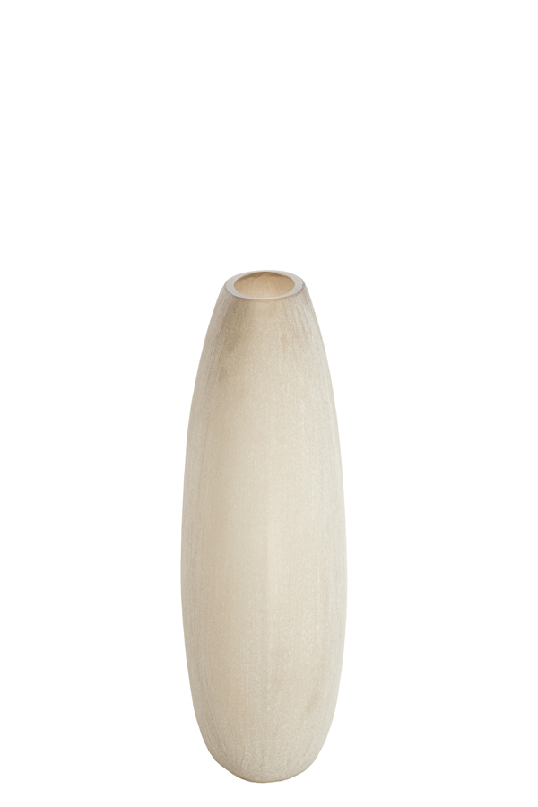 Light & Living Vaas 43x16x43 cm SANTINO glas mat licht bruin