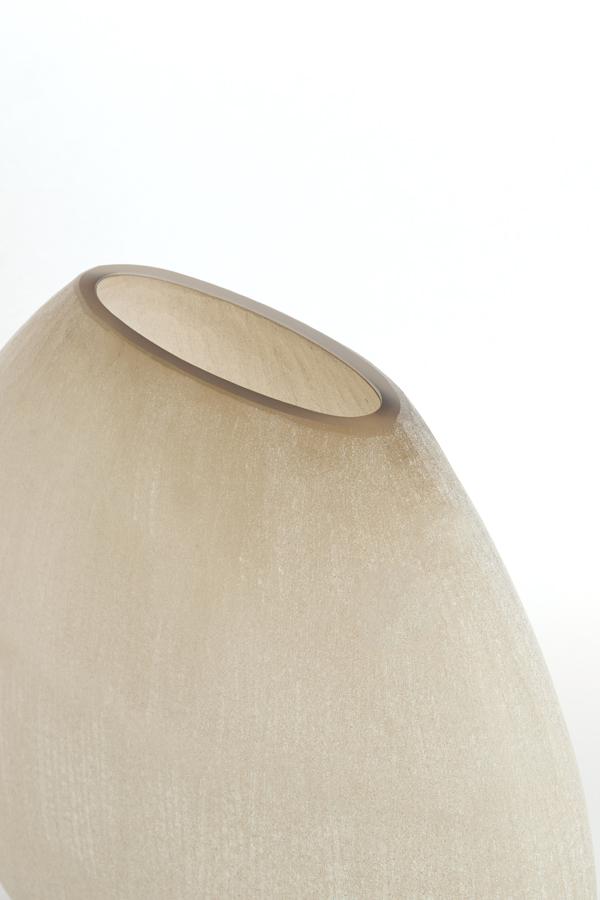 Light & Living Vaas 43x16x43 cm SANTINO glas mat licht bruin