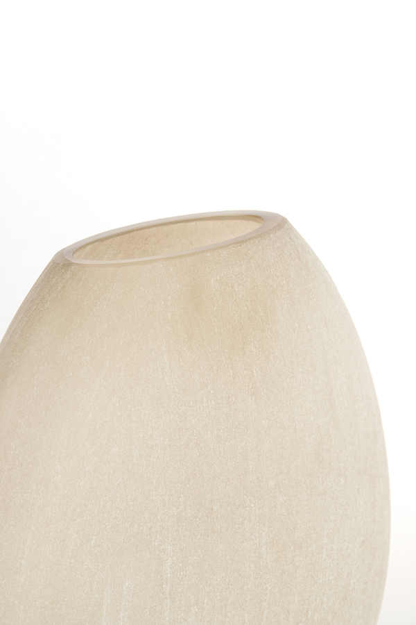 Light & Living Vaas 43x16x43 cm SANTINO glas mat licht bruin