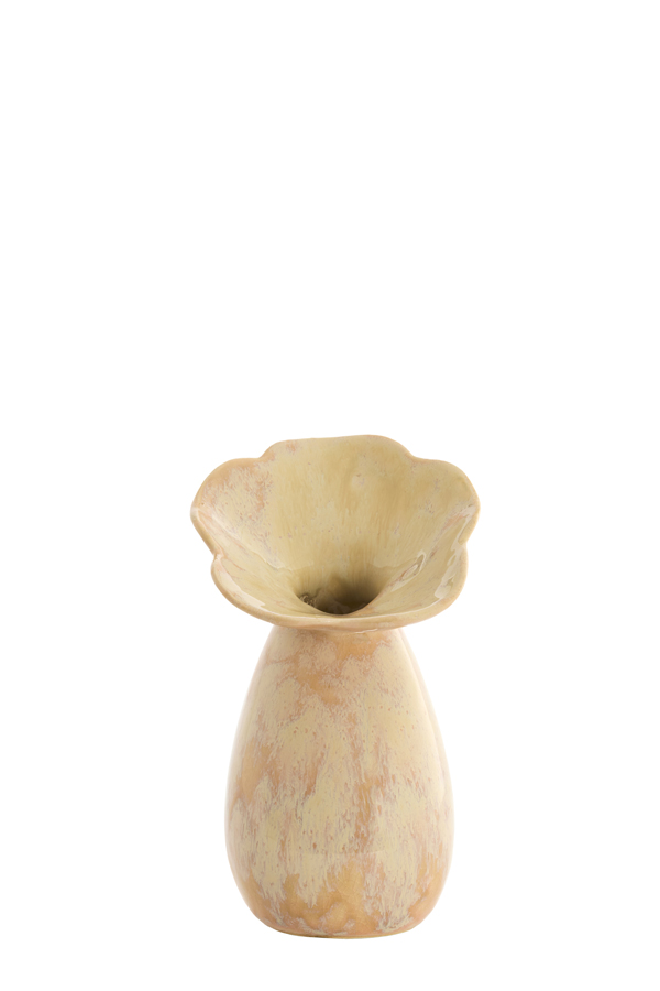 Light & Living Vaas deco Ø10,5x19,5 cm CULLA keramiek licht perzik