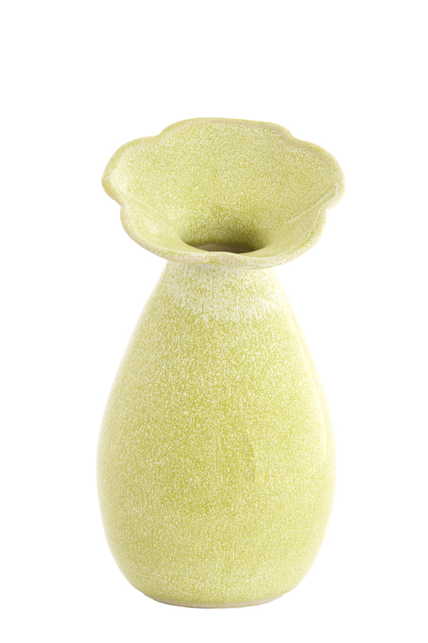 Light & Living Vaas deco Ø15,5x29 cm CULLA keramiek licht groen
