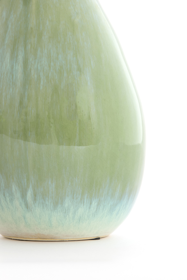 Light & Living Vaas deco Ø15,5x29 cm CULLA keramiek groen+licht blauw