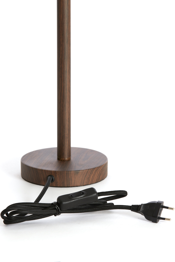 Light & Living Lampvoet Ø14x39,5 cm WASHINGTON hout print donker bruin