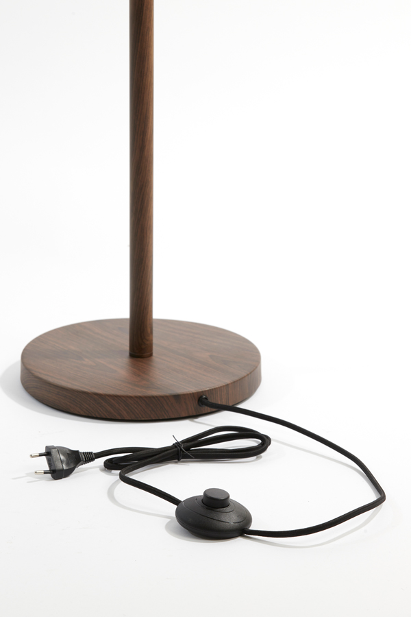 Light & Living Vloerlamp Ø25x148,5 cm WASHINGTON hout print donker bruin