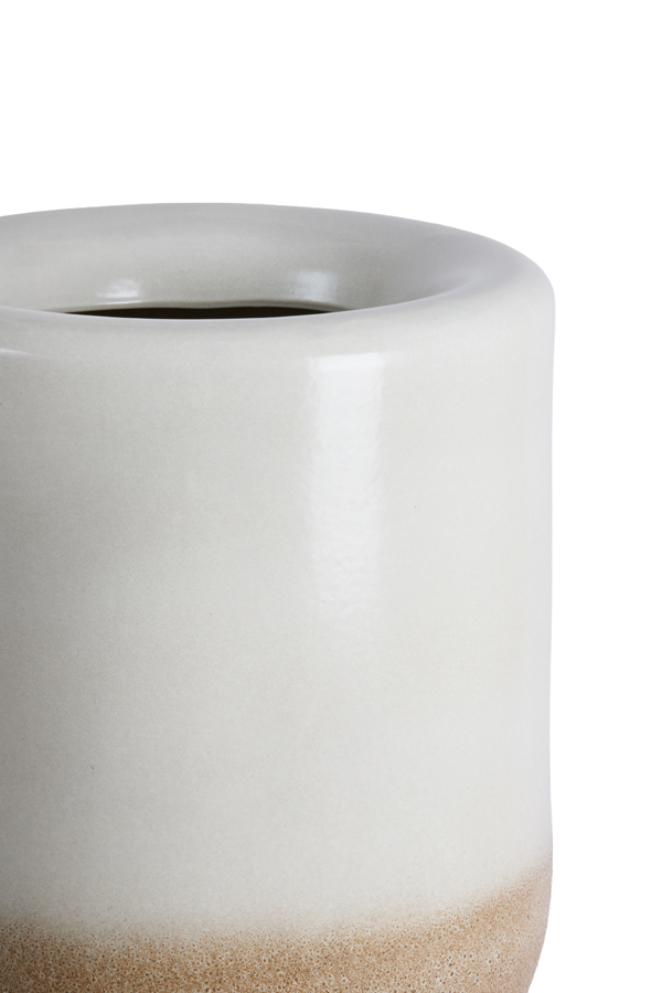 Light & Living Vaas deco Ø47,5x65 cm ISAURA keramiek crème+bruin