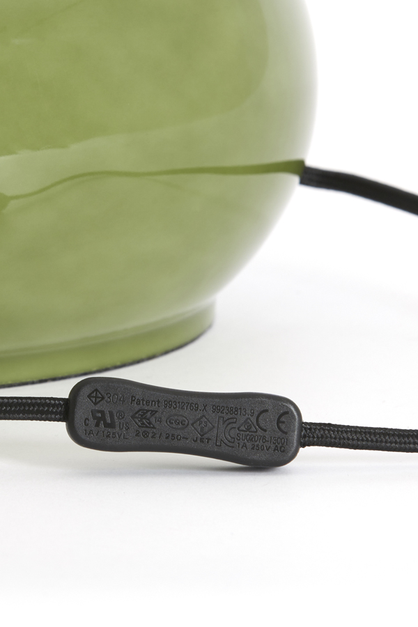 Light & Living Lampvoet Ø28,5x33 cm VERDE glas olijf groen