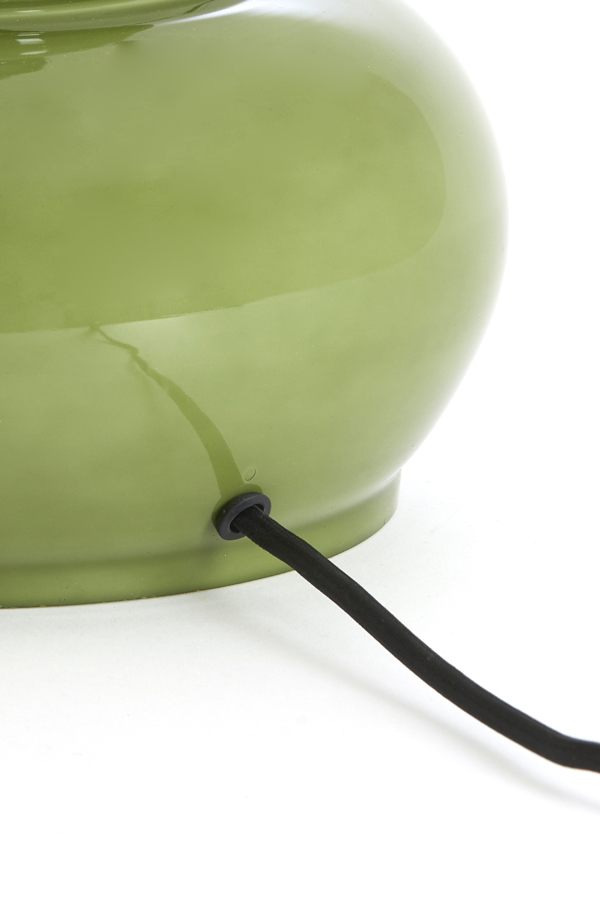 Light & Living Lampvoet Ø28,5x33 cm VERDE glas olijf groen
