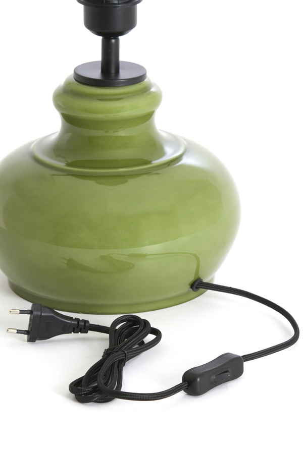 Light & Living Lampvoet Ø28,5x33 cm VERDE glas olijf groen