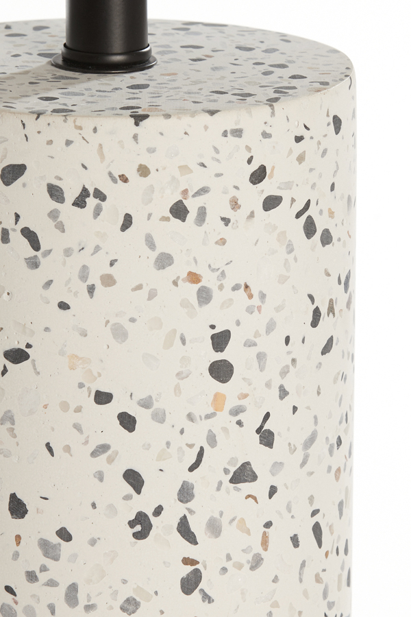 Light & Living Lampvoet Ø11,5x41 cm RANDY terrazzo wit+mat zwart