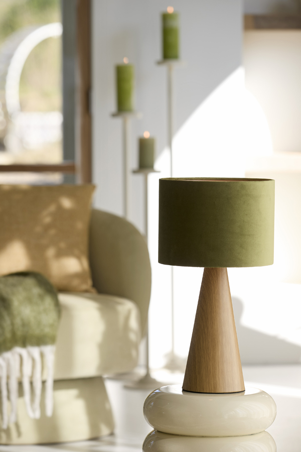 Light & Living Lampvoet Ø13,5x33,5 cm DINAN hout print naturel