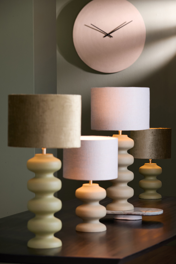 Light & Living Lampvoet Ø15x24 cm SOROCA mat olijf groen