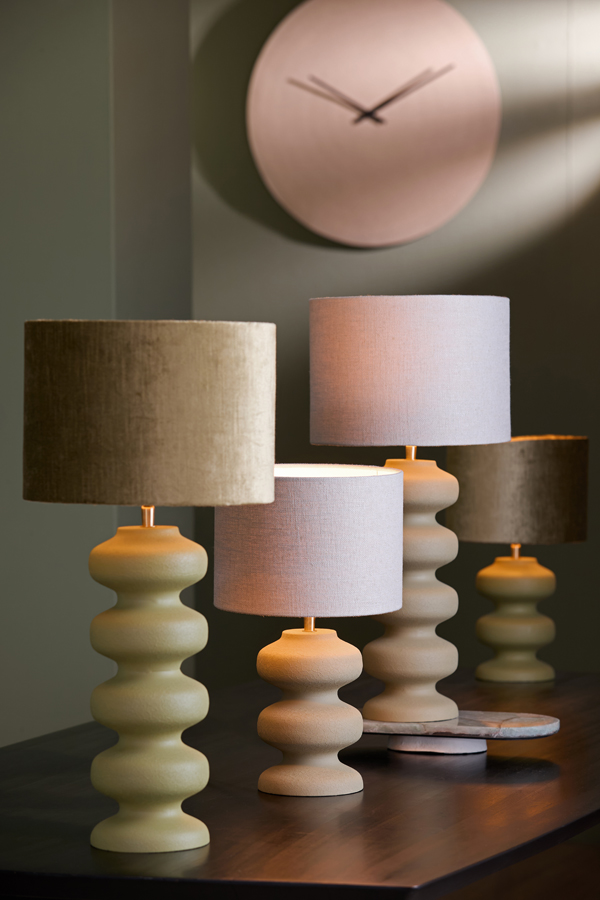 Light & Living Lampvoet Ø15x24 cm SOROCA mat bruin-grijs