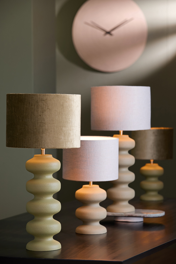 Light & Living Lampvoet Ø15x42 cm SOROCA mat olijf groen