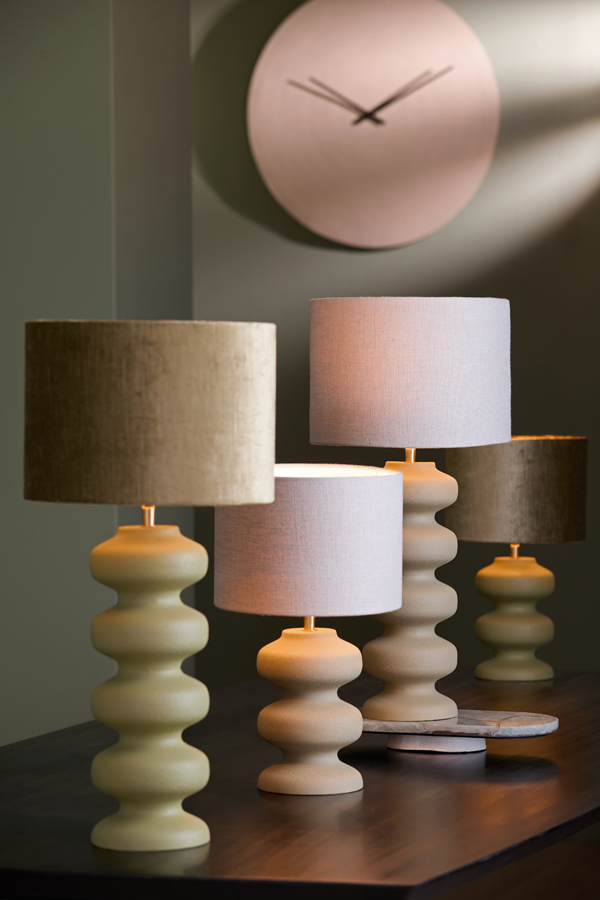Light & Living Lampvoet Ø15x42 cm SOROCA mat bruin-grijs