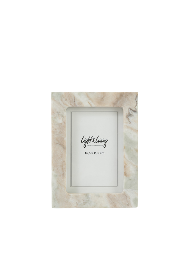 Light & Living Fotolijst 15x3x20 cm VYRON marmer grijs-bruin