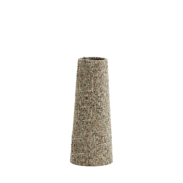 Light & Living Kap drum kegelvormig 15-10,5-37,5 cm OSIRE grijs-bruin