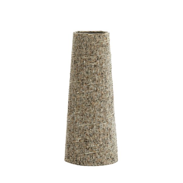 Light & Living Kap drum kegelvormig 19-12,5-46,5 cm OSIRE grijs-bruin