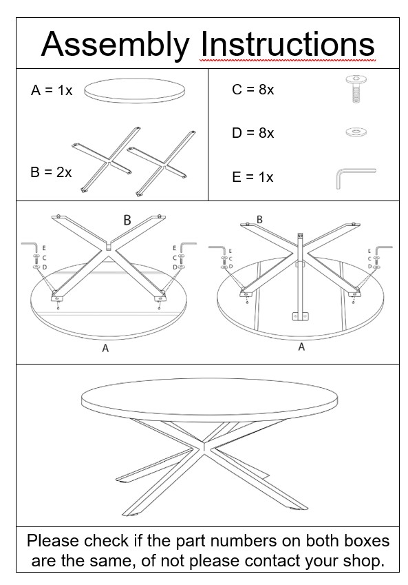 Livingfurn Sturdy Round 130 cm
