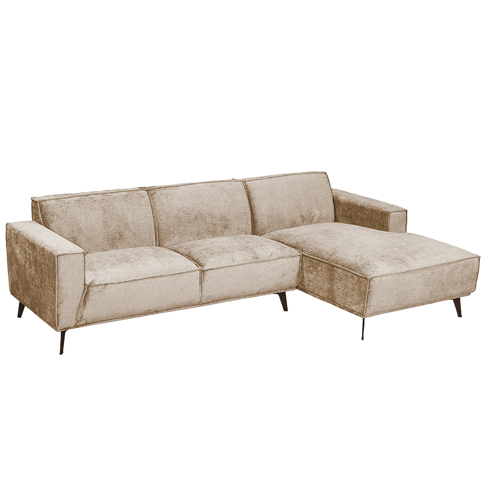 Tower Living Leeds 2 5-AL + Chaise R - Touch 102 Beige