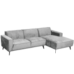 Tower Living Leeds 2 5-AL + Chaise R - Touch 27 Light grey
