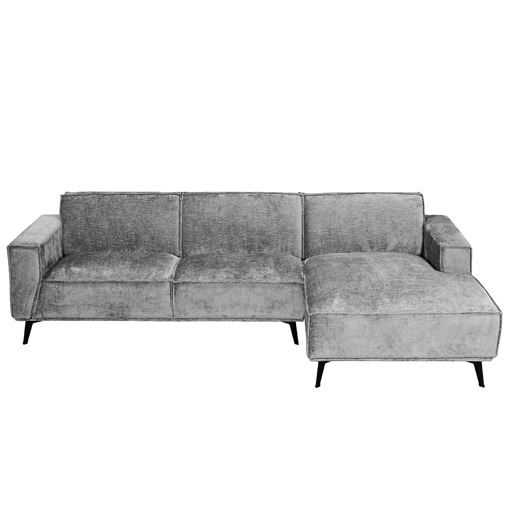 Tower Living Leeds 2 5-AL + Chaise R - Touch 27 Light grey