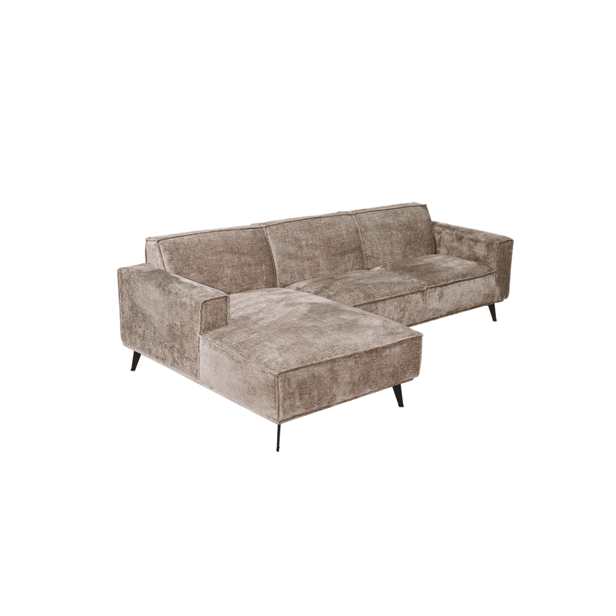 Tower Living Leeds Chaise L + 2 5-AR - Touch 04 Taupe