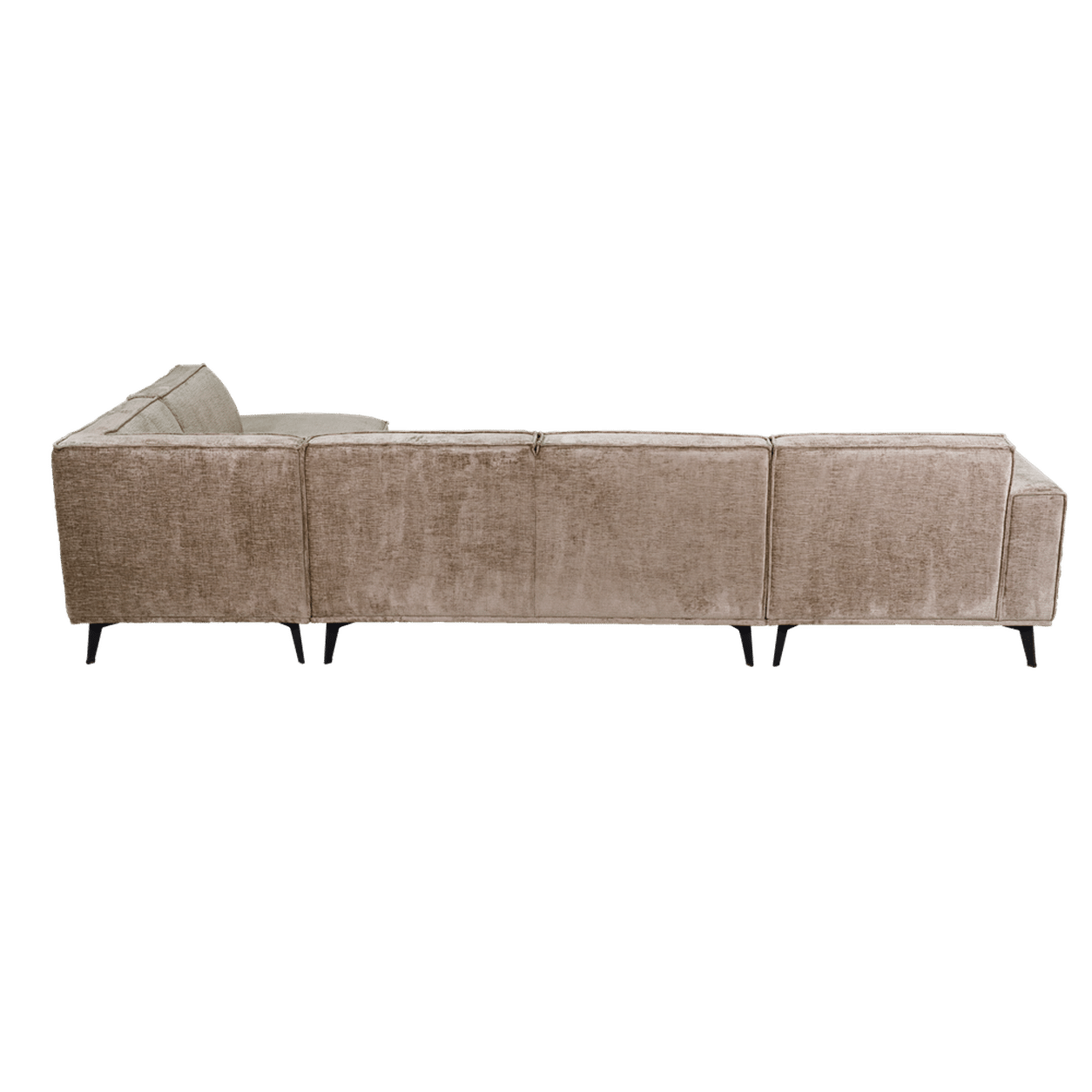 Tower Living Leeds Chaise L - 2 5 - Ottoman R - Touch 04 Taupe