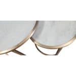 Livingfurn Jamie Marble White Gold Set of 2