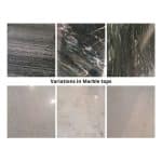 Livingfurn Jamie Marble White Gold Set of 2