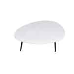 Livingfurn Organic Marble White black 70cm