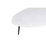 Livingfurn Organic Marble White black 70cm
