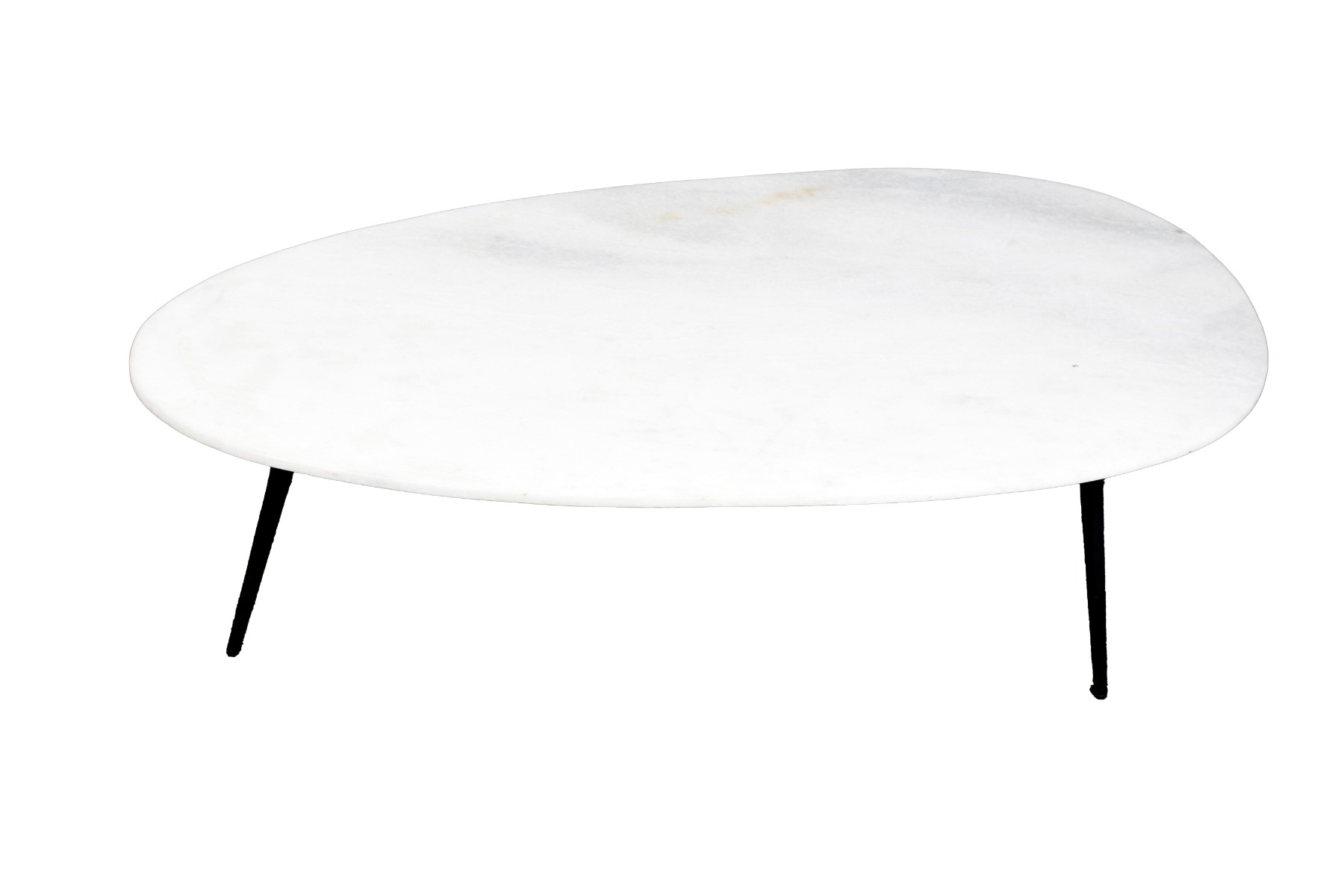 Livingfurn Organic Marble White black 110cm