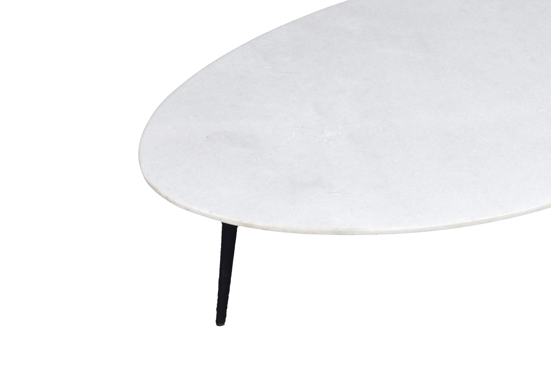 Livingfurn Organic Marble White black 110cm
