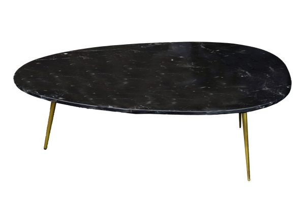 Livingfurn Organic Marble Black Gold 110cm
