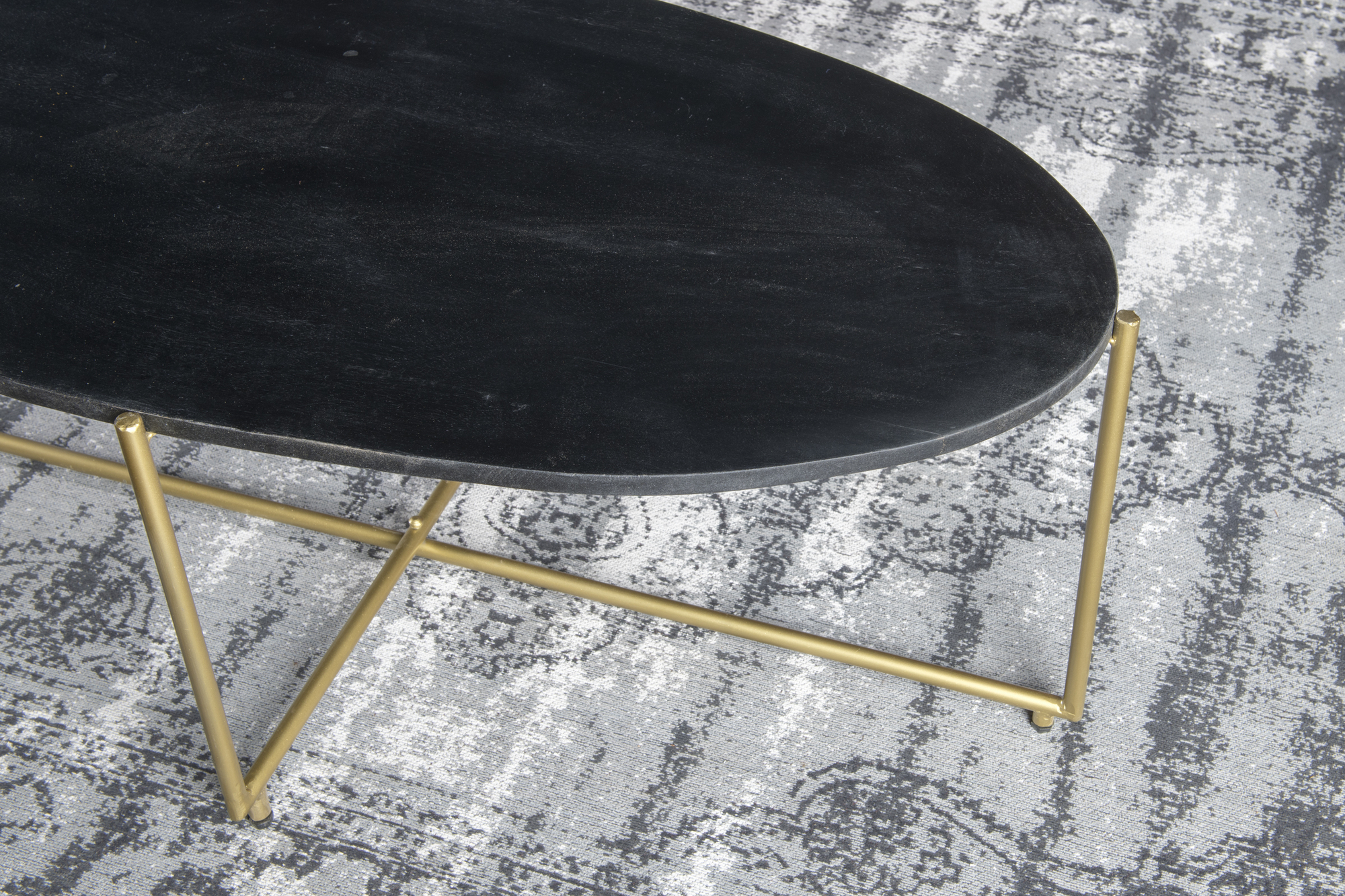 Livingfurn Anthony black/brass