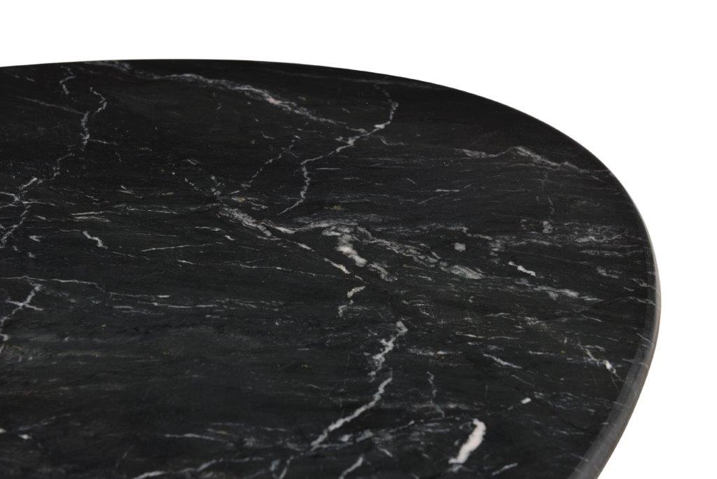 Livingfurn Marble Oval Spider Black 180cm