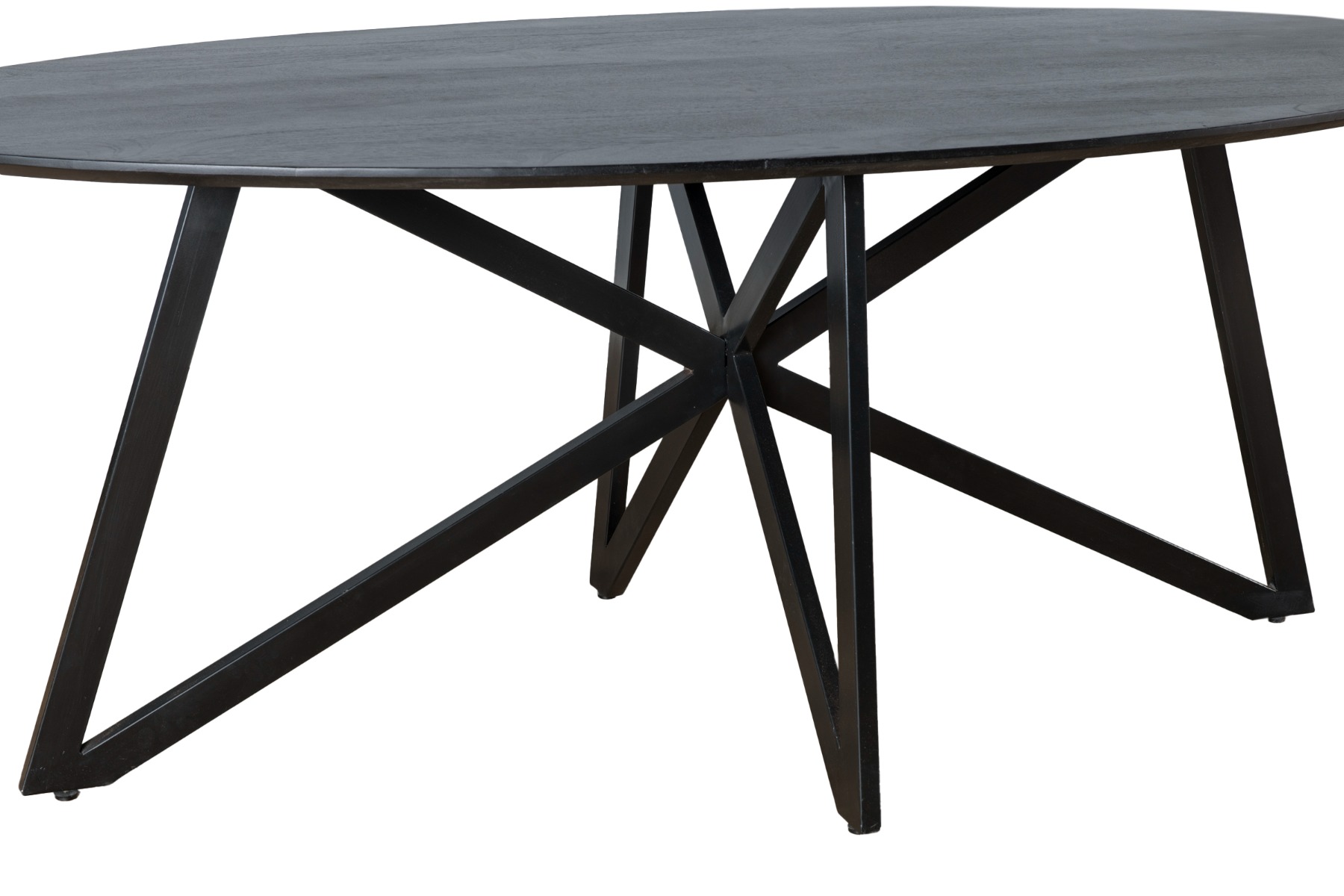 Livingfurn Oslo Black Acasia Web Leg 200cm