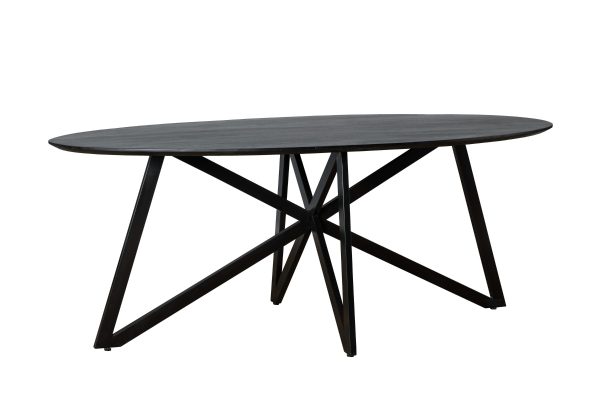 Livingfurn Oslo Black Acasia Web Leg 200cm