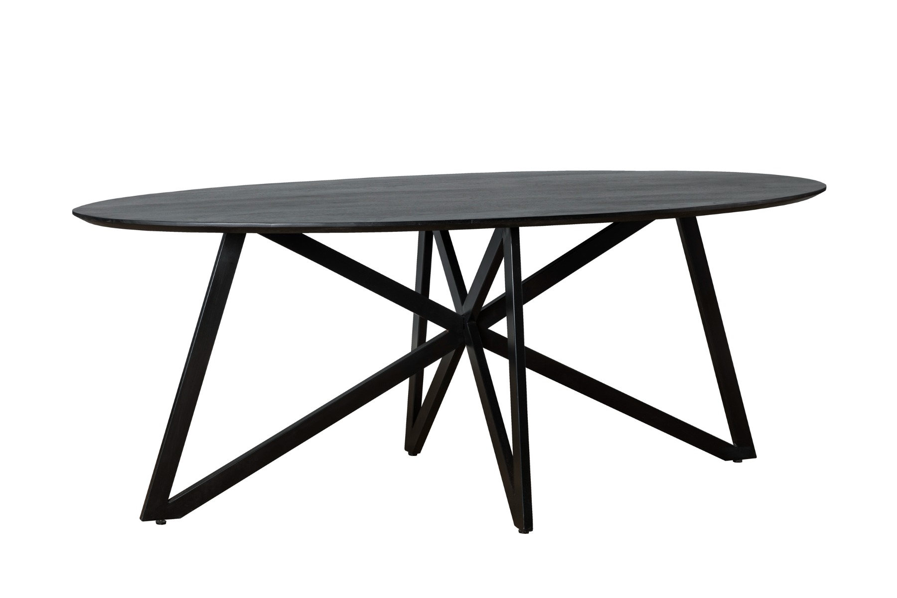 Livingfurn Oslo Black Acasia Web Leg 200cm