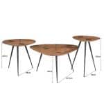 Livingfurn Brix Loua set of 3