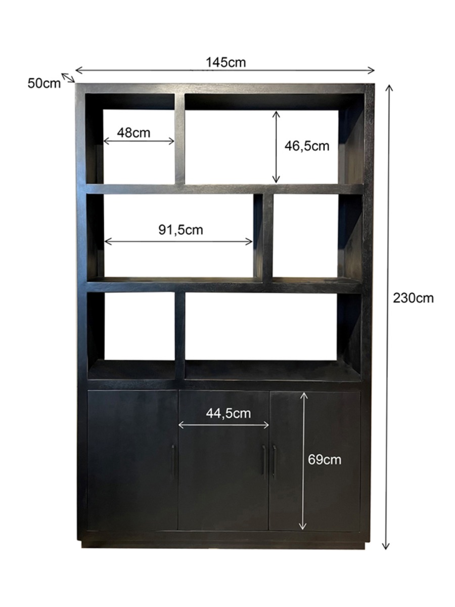 Livingfurn Jaxx Black 120cm