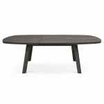 Nijwie Dutch Industries Turku eetkamertafel uitschuifbaar 160/220, deens ovaal, Dark Chocolate - Oak Collection