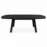Nijwie Dutch Industries Turku eetkamertafel uitschuifbaar 160/220, deens ovaal, Intense Black - Oak Collection