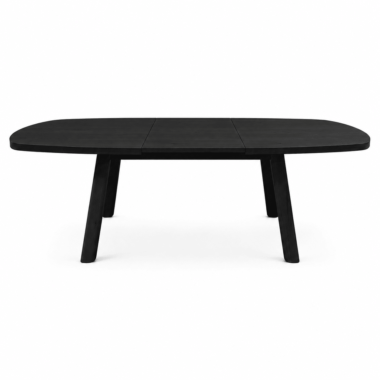 Nijwie Dutch Industries Turku eetkamertafel uitschuifbaar 160/220, deens ovaal, Intense Black - Oak Collection