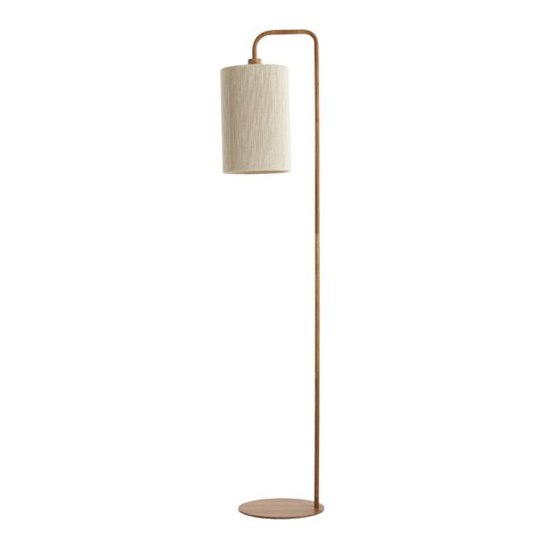 Light & Living Vloerlamp 33,5x28x155 cm DONIO hout print naturel+touw crème