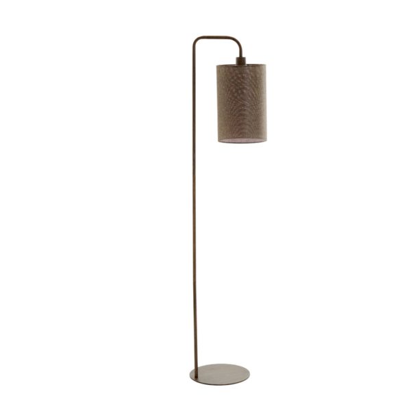 Light & Living Vloerlamp 33,5x28x155 cm DONIO hout print d bruin+d bruin