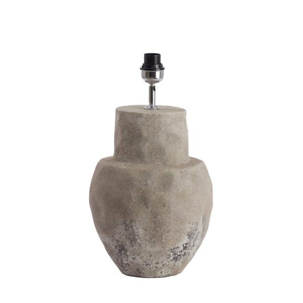 Light & Living Lampvoet Ø27,5x48 cm LEZAMA keramiek ruw vintage grijs